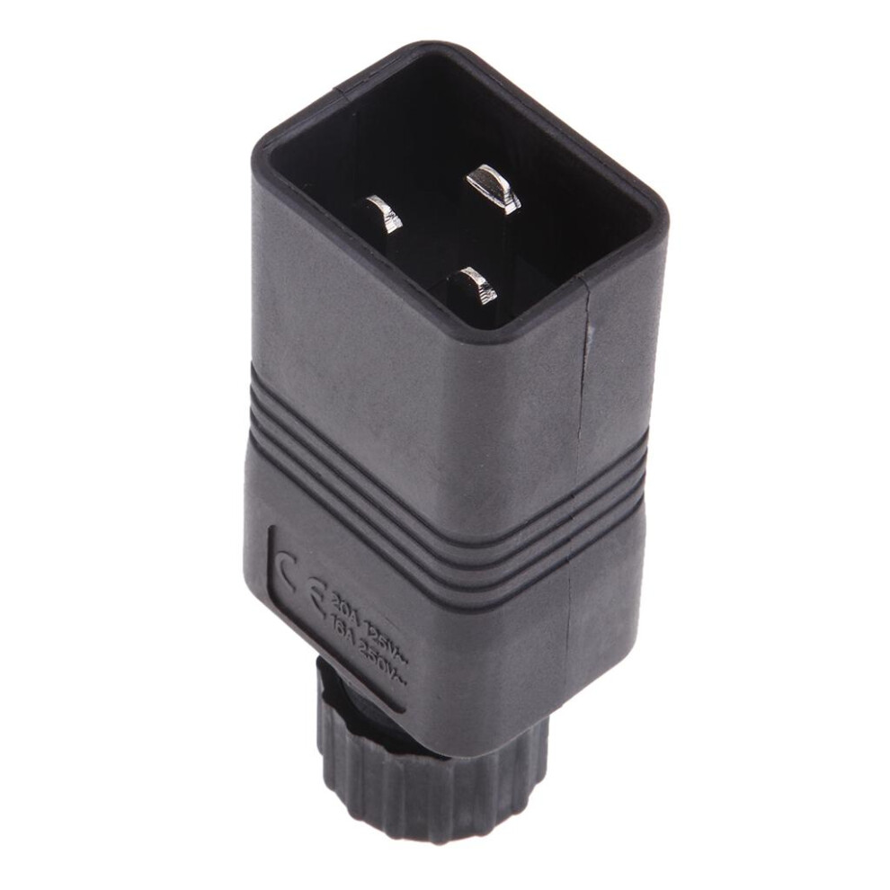Iec 320 C20 16A 250V Ac Plug,C20 Male Diy Rewirable Plug,C20 Screw Loc 6901423046085