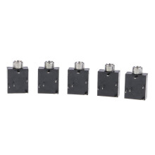 5Pcs Plastic PCB Mount 5-Pin Stereo 3.5mm Socket Audio Connector