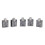 5Pcs Plastic PCB Mount 5-Pin Stereo 3.5mm Socket Audio Connector 2