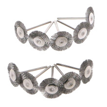 10Pcs 2.2cm Steel wire Brush Metal Derusting Brush Accessory