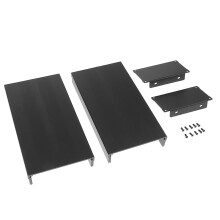 Extruded Aluminum Enclosure PCB Cooling Box Case DIY 105x55x200mm Blac