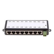 8 POE Ports 12-48V Injector Switch Passive Power Supply Module for Eth