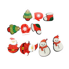 10Pcs Christmas patch Repair Patch Sew Ornament Embroidered for Bag Sh