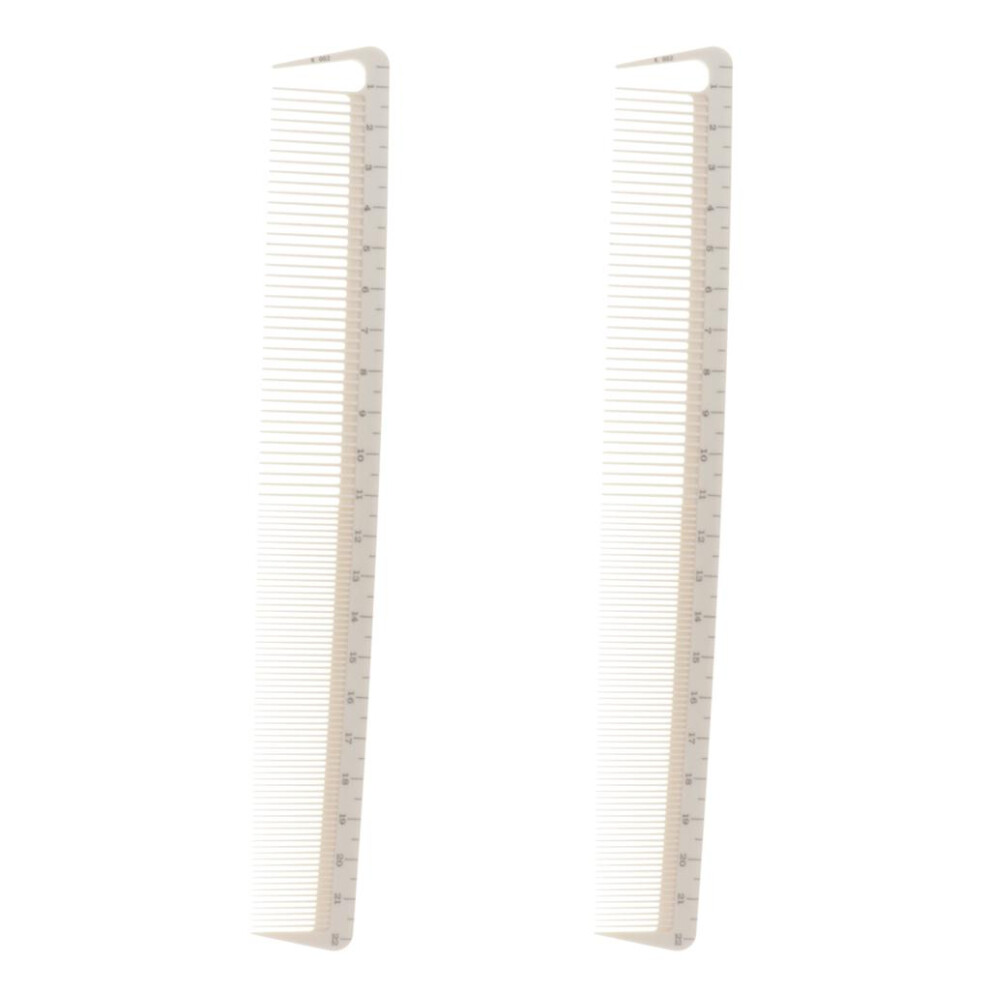 Unisex 2X Salon Professional Barber Hairdressing Resin Combs Hair Combs With