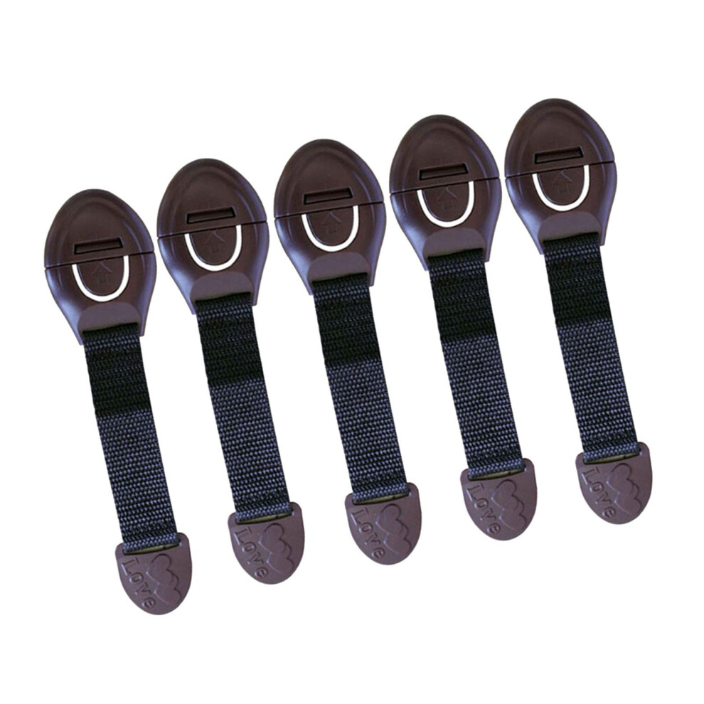 5x Safety Cabinet Locks child safety Protector Cloth for Doors Drawer