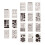 18pcs Plastic 4x7 Inch Journal Stencils for Journal Drawing Stencils S 1