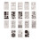 18pcs Plastic 4x7 Inch Journal Stencils for Journal Drawing Stencils S 2