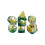 7x Acrylic Polyhedral Dices Set D4 D8 D10 D12 D20 Filled with Ducks 2