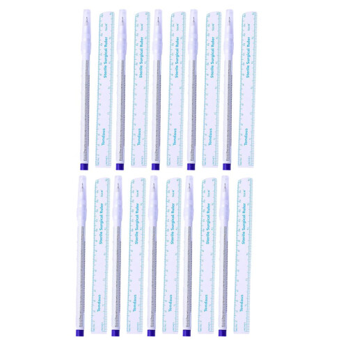 20pcs Skin Marker Scribe Pen with Ruler Tattoo Piercing Permanent Make 2