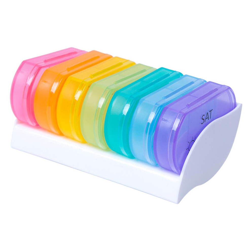 Weekly Pill Organizer 2 Times A Day for Pills/Vitamin/Fish Oil/Supplem