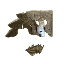 4pcs Decorative Vintage Jewelry Gift Box Corner Edge Guards Protectors