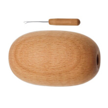 1 Piece Darning Egg with Needle DIY Smooth Crochet Supplies for Pants