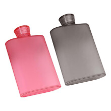 2 Pieces Plastic Hip Liquor Whiskey Alcohol Flask Cap Pocket Water Bot