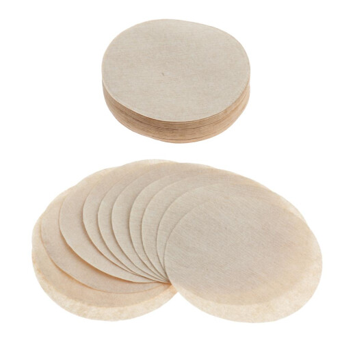 100pcs Unbleached Coffee Filter Paper for Moka Vietnamese Coffee Maker 2