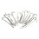 12x Bookmark Flowers Pattern Jewelry Making Pendant with Loop Hook 2