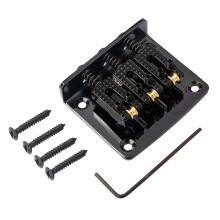 Cigar Box Guitar Parts 3 String Black Hard-tail Adjustable Bridge