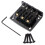 Cigar Box Guitar Parts 3 String Black Hard-tail Adjustable Bridge 3