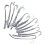 12x Bookmark Flowers Pattern Jewelry Making Pendant with Loop Hook 3