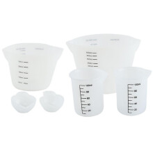 6pcs Silicone Resin Cup Set Measuring Mixing Casting DIY Craft Epoxy P