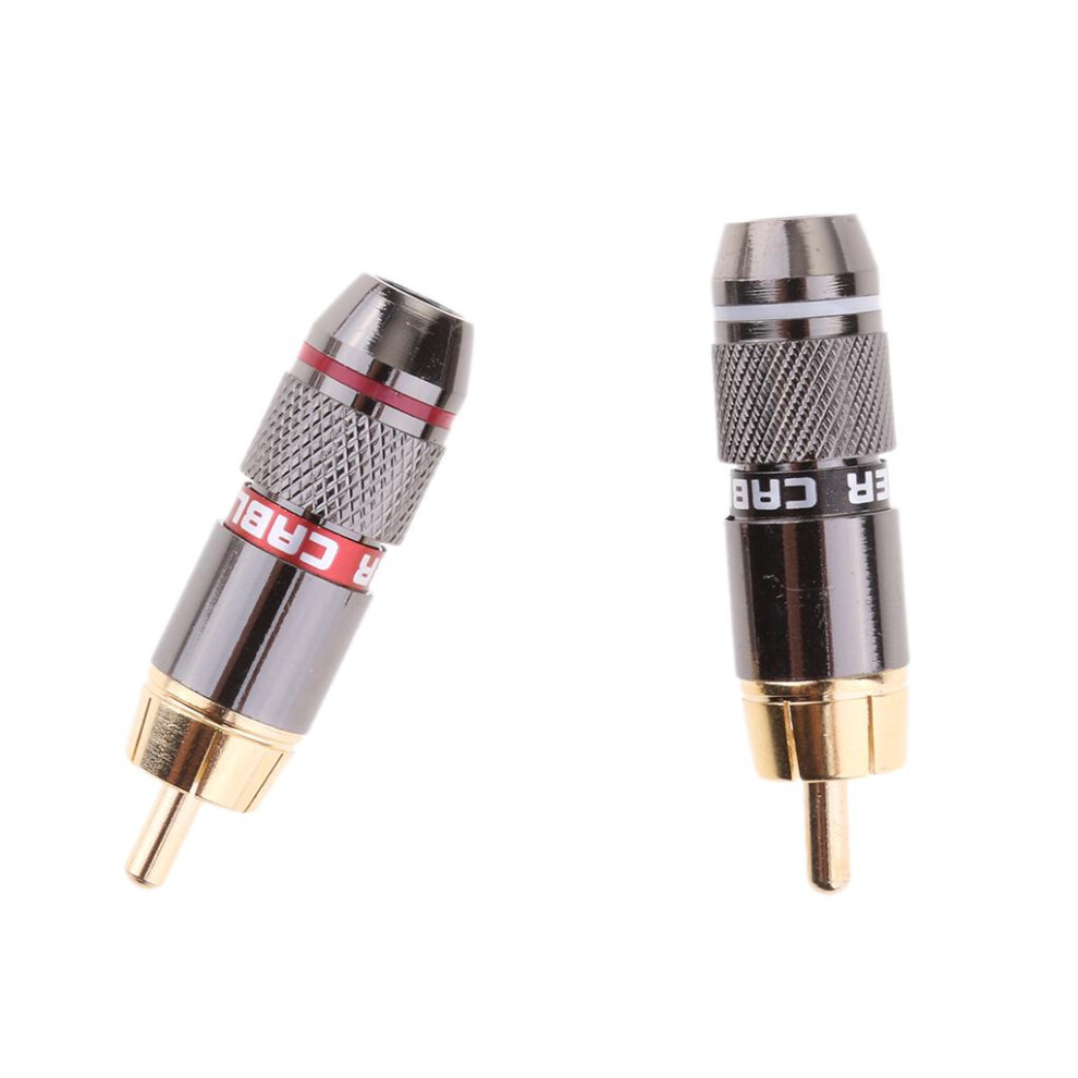 Rca Phono Male Plug Solder Connector Adapter Terminal Av 6901423068551
