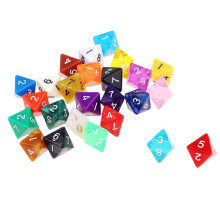 D8 Polyhedral Dice 8-Side TRPG Dice Acrylic for Game 25x