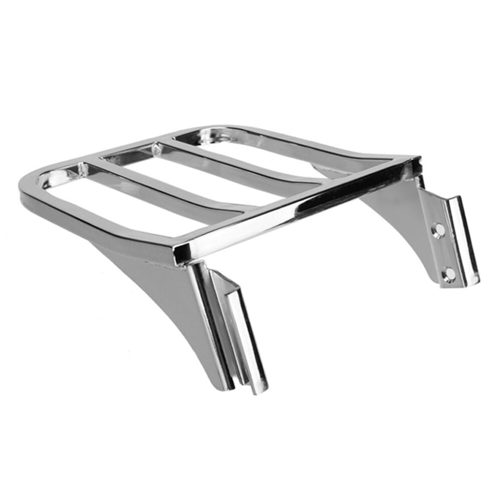 Motorcycle Chrome Sissy Bar Backrest Luggage Rack Rear Carrier For 6901423064935