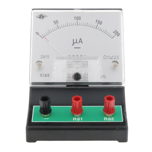 Lab Ammeter DC Current Meter, 0 - 200 microamp, 2.5 uA resolution 1