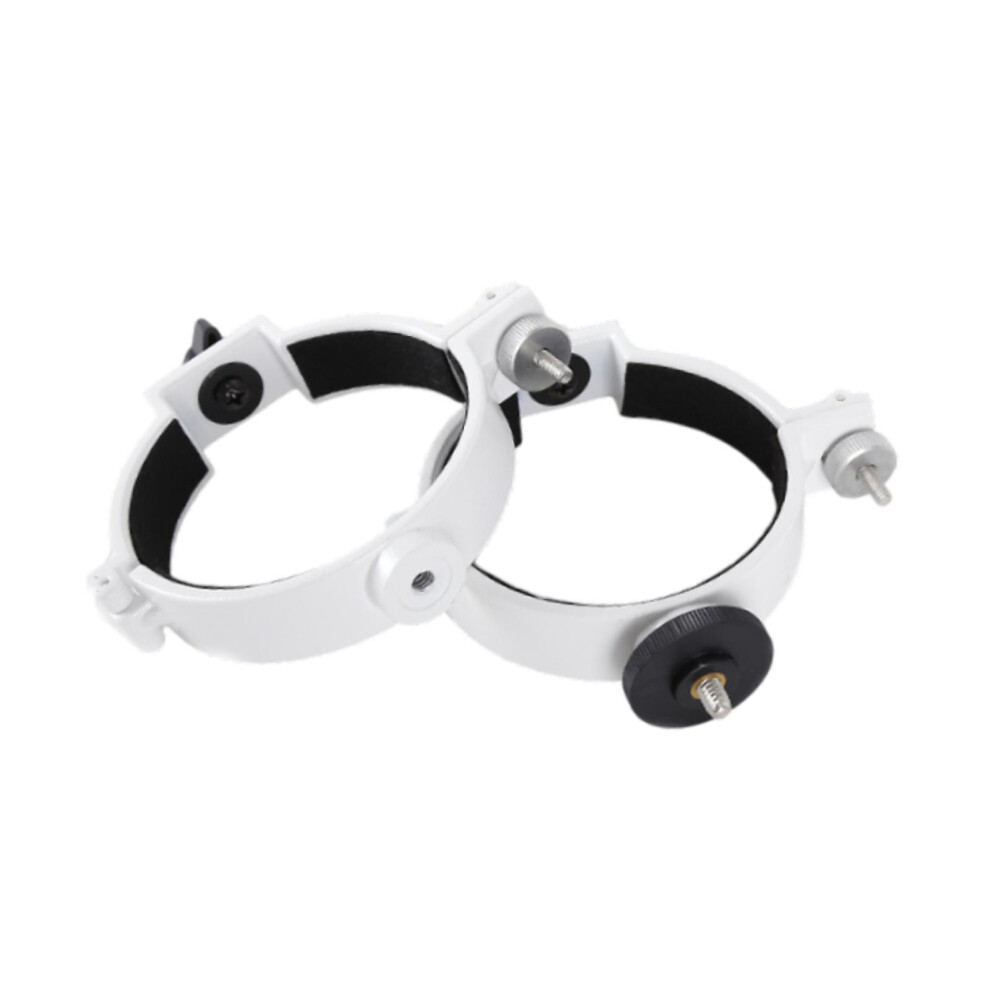2X Telescope Tube Mounting Rings Sturdy Easy To Install Metal Fo White 6901423071681