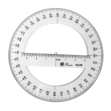 360 Degree Protractor Arm Ruler Math Rule Gauge Geometry Circle for St