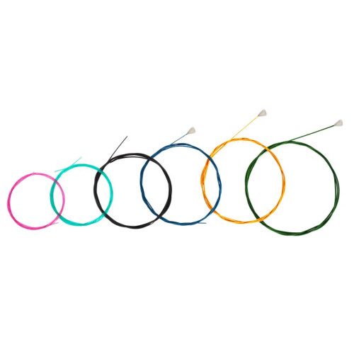 Multi Colored Nylon Folk Guitar Strings Set for 6 String Guitar 1