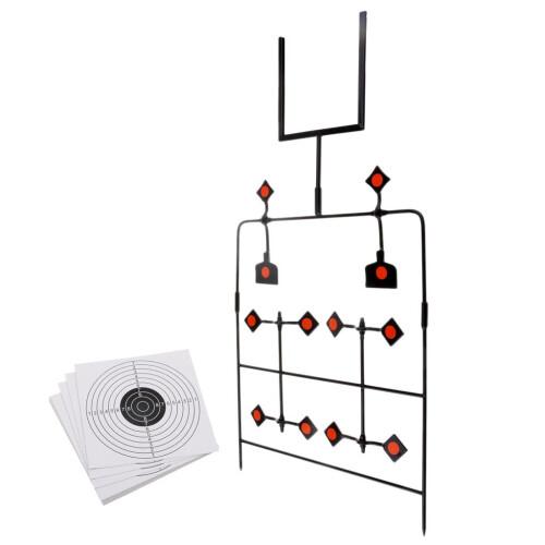 Shooting Target Auto Reset   Target Stand with 20 Paper Targets 2