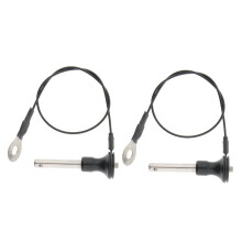 2 Pieces Stainless Steel Ball Lock Quick Release Pin Push Button 8mm-4