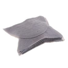 5 Pairs Detachable Shoulder Pads Sew-In Gray Cotton Garment Shoulder L