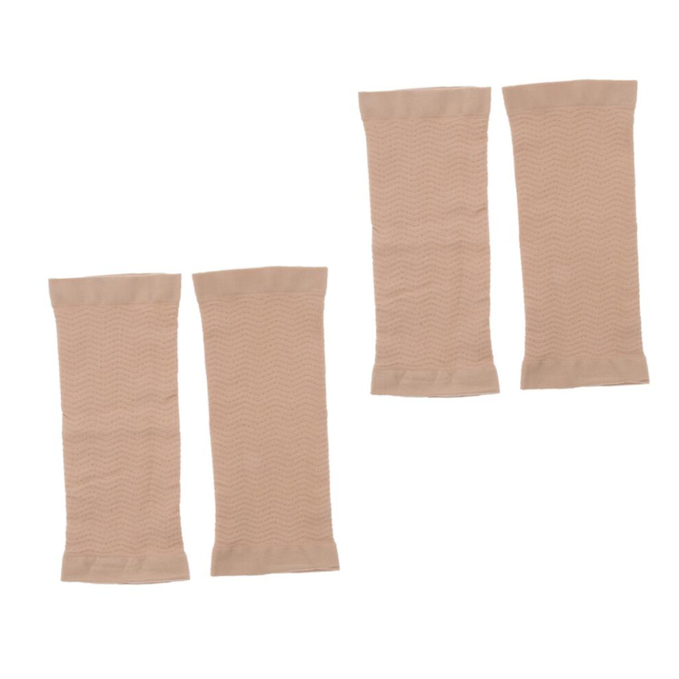 2Pairs Women Sports Upper Arm Shapewears Slimmer Shaper Sleeves Wrap S