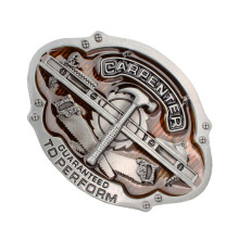 Carpenter Tool Pattern Alloy Belt Buckle Cowboy Gift Western Men's acc