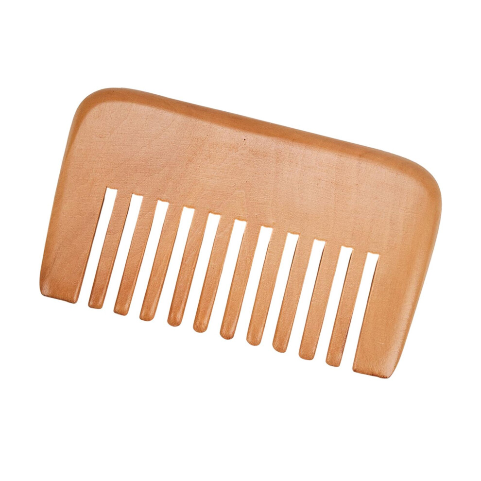 Unisex Wood Wide Tooth Hair Comb Detangler Comb Anti Static For Wet And Dry H