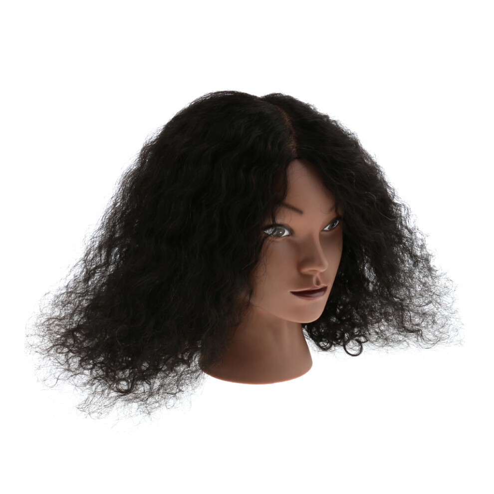 Cosmetology Hairdressing Practice Training Mannequin Head with Hair