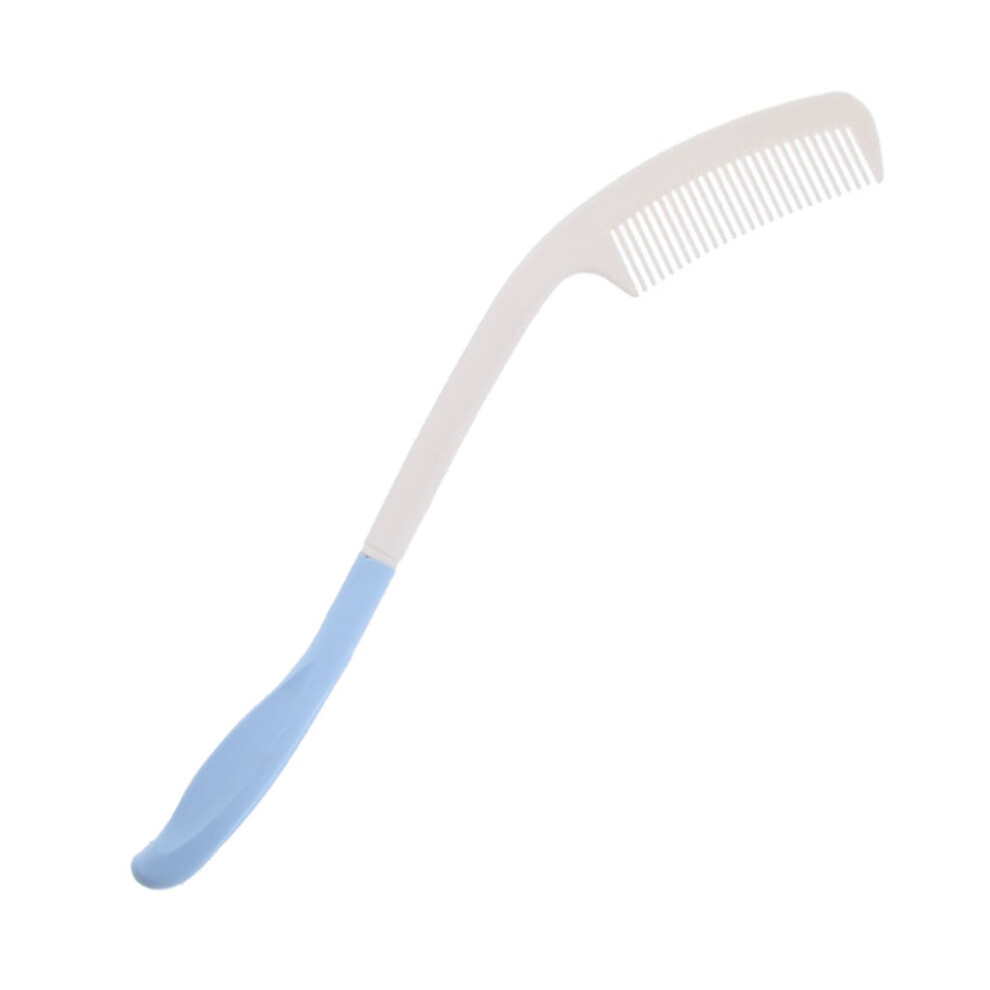 Long Reach Handheld Plastic Hair Comb Hairbrush for Elderly Arthritis