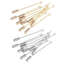 20Pcs 5cm Cylinder Glue On Pad Lapel Stick Pin Clutch Boutonniere Pin