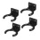 4 Pieces Mic Hook Wall Hanger Stands for Office 3