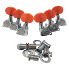 6x Zinc Alloy Guitar Tuning Peg Tuner for Acoustic Guitar Replacement