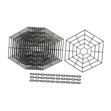 10 Pieces Pond Guard Netting Fish Guard Protector for Outdoor Farm Gar