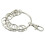 Large Round Alloy Key Chain Keyring Holder Silver 2