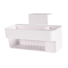 Multipurpose Sink Organizer Rack with Suction Cup Brush Holder for Kit