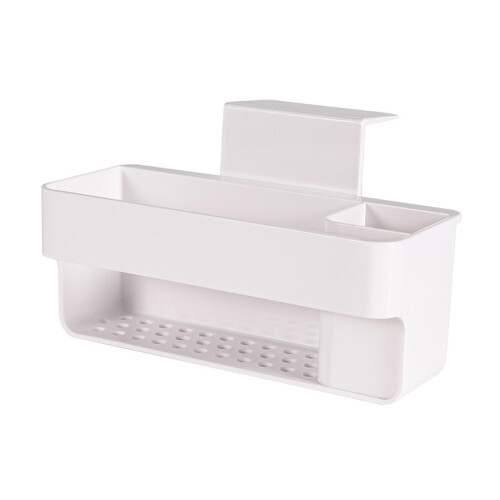 Multipurpose Sink Organizer Rack with Suction Cup Brush Holder for Kit 1