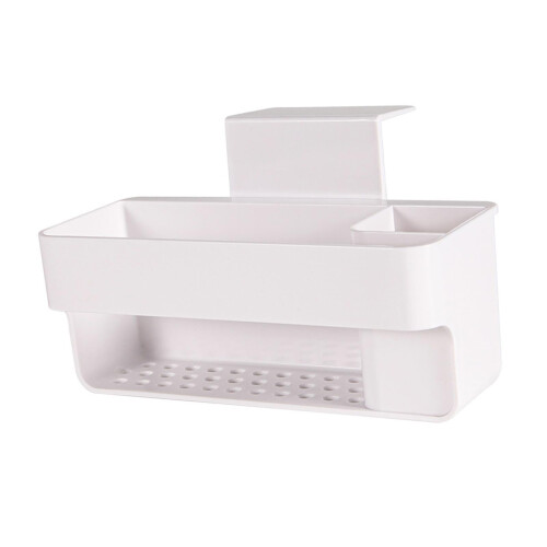 Multipurpose Sink Organizer Rack with Suction Cup Brush Holder for Kit 2