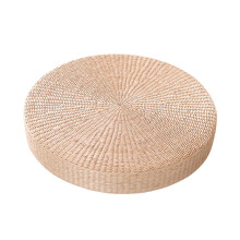 Round Shape Straw Floor Seat Cushion Handmade for Dining Room Home Dec