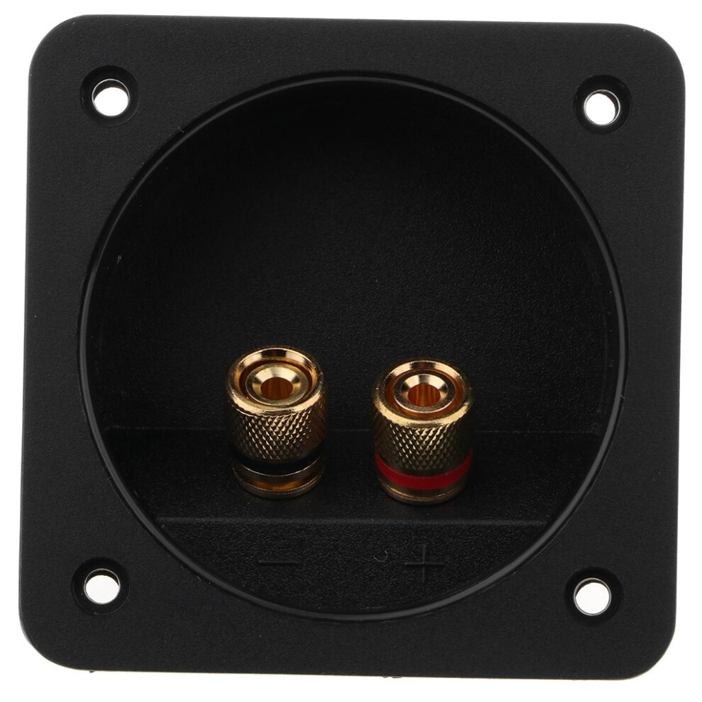 2-Way Speaker Box Terminal Binding Post Square Connector (80-500) Gold 6901423078710