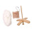 Turkish Drop Spindle Wooden Removable for Hand Spinning DIY Projects C 2