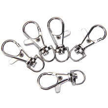 5 Pack 5/16 In Lobster Ring Swivel Trigger Snap Hooks Silver
